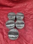 Nos Chevy 327 Trw Forged Standard Bore 12:1 Compression Pistons (5) L2211A. Fixed Price $120.00.