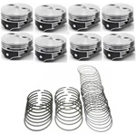 Kb Hypereutectic Flat Top 2VR PISTONS/8+MOLY Rings Chevy 383 Use W/6.0 Rod Std. Fixed Price $398.98.