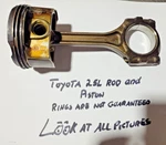 Toyota 2.5L Rod And Piston - Used. Fixed Price $64.99.