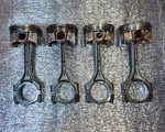 Oem Jdm K24A Engine Pistons W/ Rods Set 03-05 Honda Element Accord Cr-v. Fixed Price $60.00.