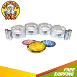 Engine Pistons And Rings Fits 94-00 Honda Civic Delsol 1.6L B16A3 B16A2. Fixed Price $107.99.