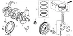 New Genuine Honda Piston Assembly Standard (2017-2023) Oe 130105PAA00. Fixed Price $108.31.