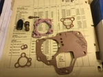 Nos Carburetor Kit ZE2. Zenith & 34WIA-2. 1956-58 Ford Consul -3/25-. Fixed Price $29.99.