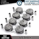 8X Pistons & Rings Kit For 08-16 Porsche Cayenne Panamera Gts 957 970 4.8L V8. Fixed Price $288.29.