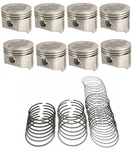 Sealed Power Dish PISTONS/8+MOLY Rings Ford Fe 390 1968-76+MERCURY 410 030. Fixed Price $252.22.