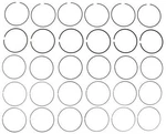 Engine Piston Ring Set Mahle 42292CP. Fixed Price $129.12.