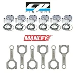 Cp Pistons 84.5MM 11.0:1 W/ Pins Up 1300HP & Manley Rods For Bmw N55. Fixed Price $2377.25.