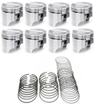 Silvolite Dome Pistons SET/8+CAST Rings For Chevy Bb 396 1965-1969 Bore. Fixed Price $280.57.