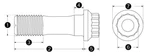 200-6207 ARP2000 Material 3/8 1.500" Underhead Length Rod Kit (8 Bolts). Fixed Price $79.82.