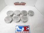 7 Used Je Gas Ported Dome Pistons 4.145 Bore 23 Degree Sb Chevy Cp. Fixed Price $200.00.