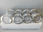 Oldsmobile 350 V8 Enginetech Pistons (8) 1968 - 1980 Std Size. Fixed Price $125.00.