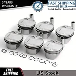 6PCS Pistons & Rings Std Low Compression 9.7:1 For Bmw E60 E90 325I 523I N52B25. Fixed Price $140.05.