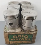 6 New Old Stock Ohio Lynite Loex L18149 Pistons Set Of Semi Sized Vintage. Fixed Price $164.99.