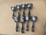 454 Big Block Chevy .030 Over Flat Top Pistons With Rings And Rods. Fixed Price $250.00.