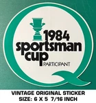1984 Sportsman Cup Participant Quaker State- Vintage Original Decal Sticker. Fixed Price $10.07.
