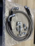 Braided Transmission Cooler Hose Lines Fittings Fits TH350/700R4 TH400 52". Fixed Price $33.49.