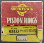 Western Auto RR2522 .020 Piston Ring Set Fits 1934-36 Chevy Cylinder 3-5/16". Fixed Price $50.00.