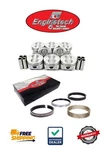 New Premium Chevy 350 Sbc V8 Enginetech Flat Top Pistons And Cast Rings. Fixed Price $245.20.