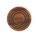 Le Creuset Magnetic Wooden Trivet, Acacia With Black Silicone Rings. Fixed Price $76.87.