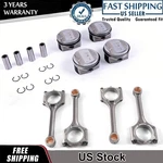 4X Pistons & Rings Kit W Connecting Rods For 17-22 Hyundai Elantra Kia G4NH 2.0L. Fixed Price $130.65.