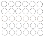 Enginetech C89156 Premium Piston Rings 86-98 Ford 3.0L/183 V6 Vulcan. Fixed Price $65.22.