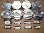 Pistons Sbc 400 Je Forged 4.125 Bore Dome 23 Deg. 1.250 Ch New Pins.. Fixed Price $550.00.