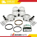 Pistons W/ Rings Fit Acura Mdx Honda Saturn 3.5 J35A3 J35A4 J35A5 J35A7. Fixed Price $199.95.