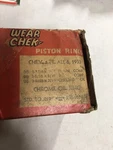 New Wear Chek Piston 1933 Chev 6 Cyl Standard .019 Chrome Oil Set. Fixed Price $20.00.