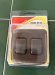 Jr Products 12145 - Double Spst On/off Brown Lighting Switch. Fixed Price $16.20.