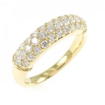 Authentic K18YG Pave Diamond Ring 0.51CT #230-000-440-6692. Fixed Price $1468.36.