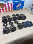Used Sbc Engine Pistons And Rods 3911076 Set Of 8 Project For Parts Gm Flat. Fixed Price $170.00.