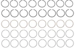 Enginetech R40858 Cast Piston Rings For 70-91 Amc/jeep 5.9L/360 Ohv V8. Fixed Price $65.32.