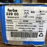 Land Cruiser/prado/tacoma Ii 87-05 OE:04465-60030 Front Brake Pads FERBE:22900. Fixed Price $25.00.