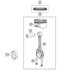 Genuine Mopar Piston Pin And Rod 68090673AA. Fixed Price $307.98.