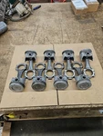 Set Of 8 Used 1961-1965 Ford Mercury 390 406 427 Pistons, Connecting Rods C3AE-C. Fixed Price $275.00.