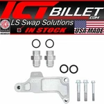 Ict Billet Ls Remote Oil Filter Adapter For Front Sump Sheet Metal Pan. Fixed Price $131.99.
