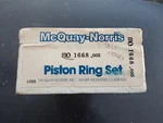 Mcquay Norris MQ1668 .005 Piston Ring Set Fits 1971-76 Chevy Vega Monza 4CYL. Fixed Price $45.00.