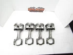 4 Sealed Power Hypereutectic Dome Pistons And 5.7 Gm Rods H617F 030 Sbc. Fixed Price $70.00.