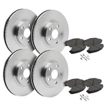 Front & Rear Brake Rotors + Ceramic Pads For Hyundai Tucson Kia Sportage. Fixed Price $194.03.