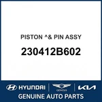 2015-2022 Hyundai Accent Piston & Pin Assembly Oem New 230412B602. Fixed Price $108.18.
