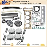 M274 Engine Overhaul Rebuild Kit & Head Gasket Piston For Mercedes-benz 2.0T. Fixed Price $124.74.