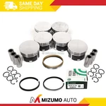 Pistons W/ Rings Fit 02-10 Dodge Jeep Mitsubishi 3.7 Sohc. Fixed Price $99.95.