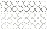 Mahle 41476CP 1987-1995 Chevy 350 Engine With Shallow Oil Groove Piston Ring Set. Fixed Price $83.50.