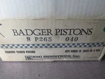 Badger P265 .040 Piston Set Of 8. Fits: Honda CR125 (9-A1). Fixed Price $163.11.