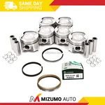 Pistons W/ Rings Fit 86-92 Toyota Supra 3.0L 7MGE Dohc. Fixed Price $149.95.