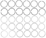 Engine Piston Ring Set Mahle 41732CP. Fixed Price $48.10.