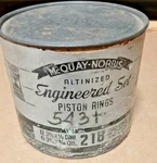 1936 Pontiac Models 6BA 6BB Cylinder Piston Ring Set Mcquay Norris #: 218 .040. Fixed Price $40.00.