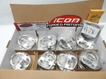 Icon Forged Piston Set IC603.030 Bbc Chevy 489 .650" Hollow Dome 4.25" 43CC. Fixed Price $695.00.
