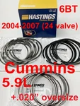 Dodge Ram 5.9L 24 Valve Cummins Piston Rings Set +.020" Hastings 2D7276 50. Fixed Price $145.99.