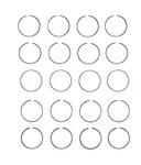 Enginetech Piston Ring Set For 1 .50MM .020IN Oversize. Fixed Price $62.99.